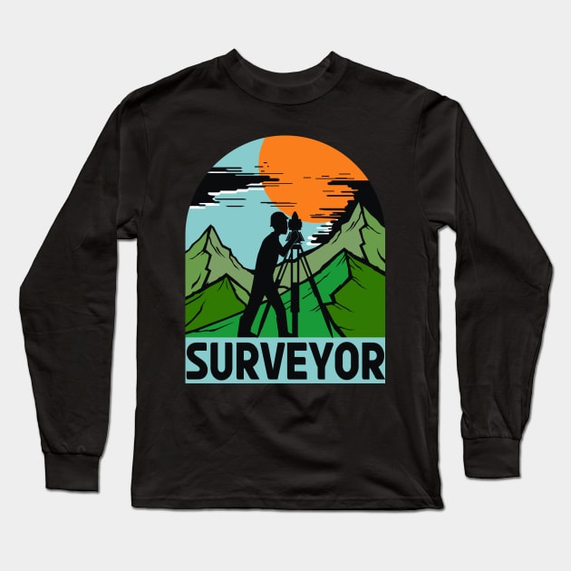 surveyor Long Sleeve T-Shirt by AZMTH CLOTHING